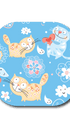 Single Patch / G7 Cover-up Daisy the Cat in Blue - Dexcom G7 and Stelo Cover-up