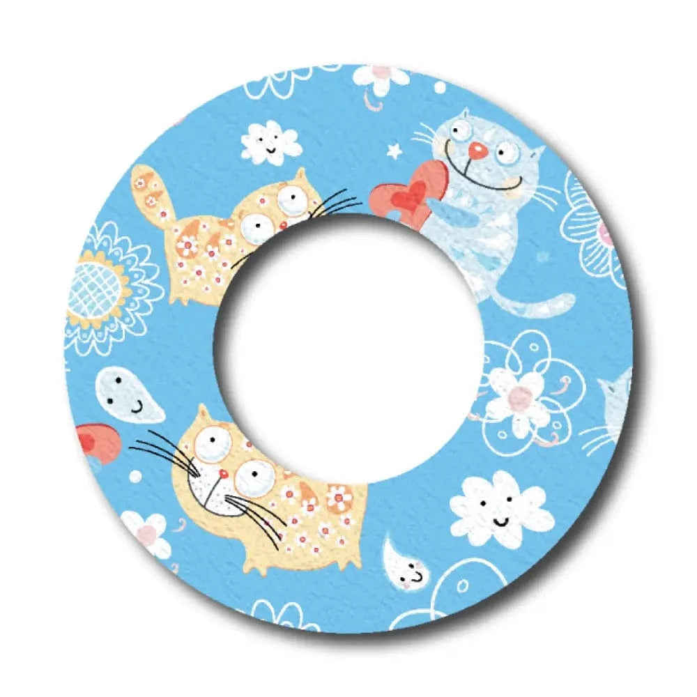 Single Patch / Libre 2 Daisy the Cat in Blue - Libre 2 and Lingo