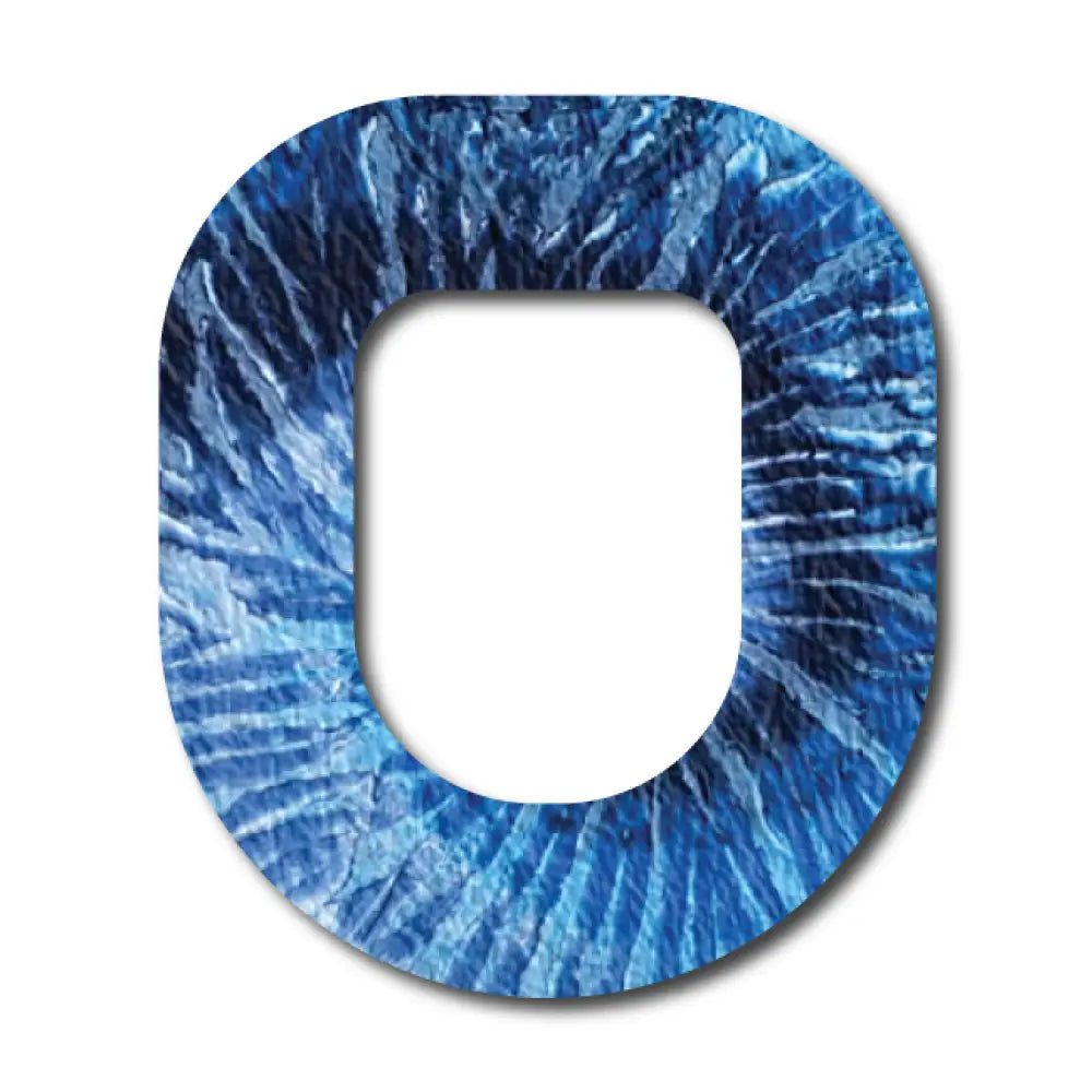 Deep Blue Tie - dye - Omnipod Single Patch