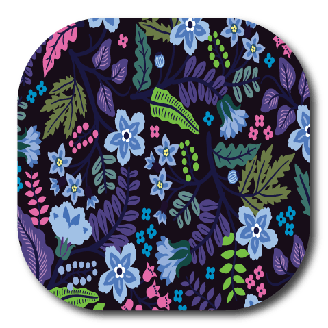 Single Patch / G7 Cover-up Deep Floral - Dexcom G7 and Stelo Cover-up