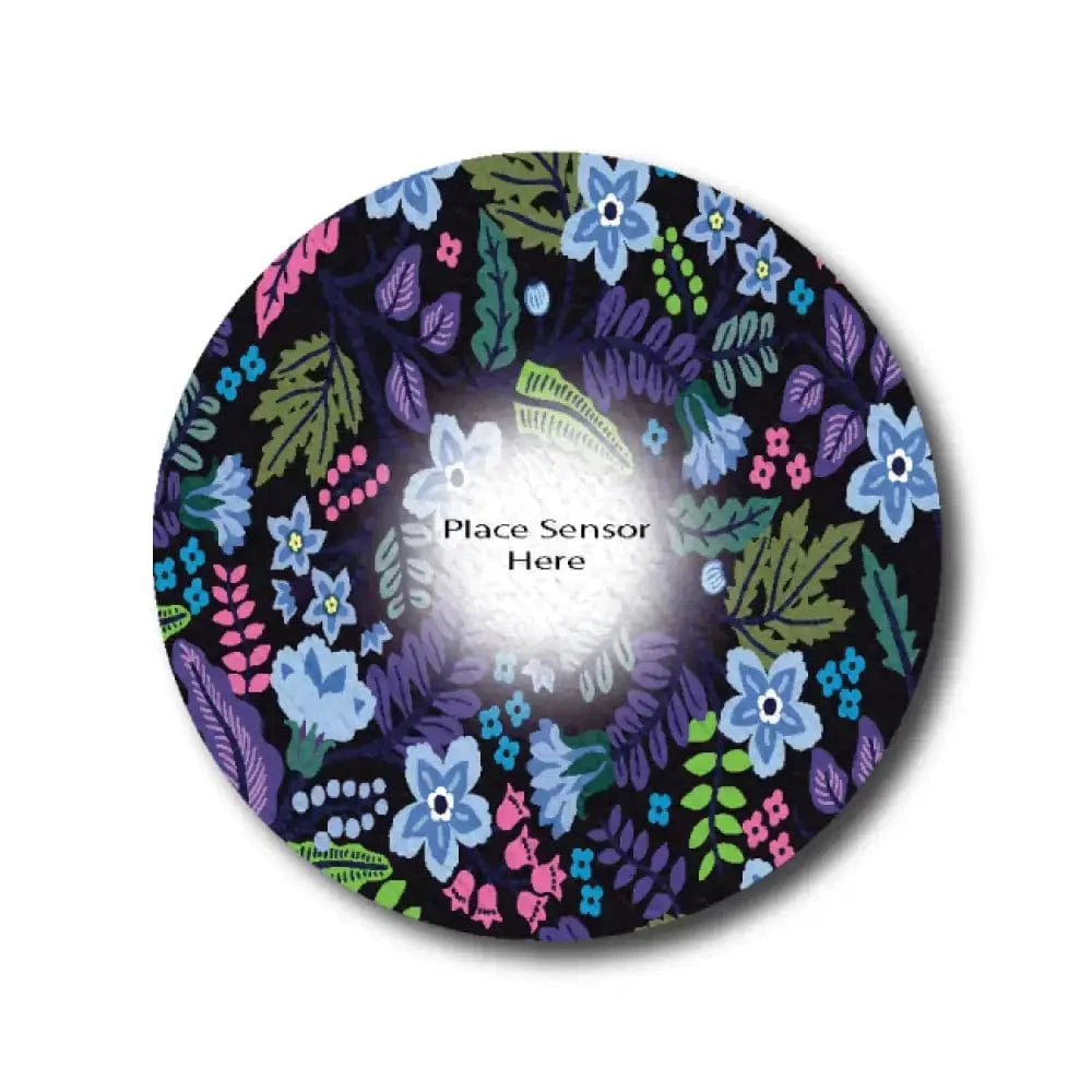 Single Patch / G7 Deep Floral Underlay Patch for Sensitive Skin - Dexcom G7 and Stelo