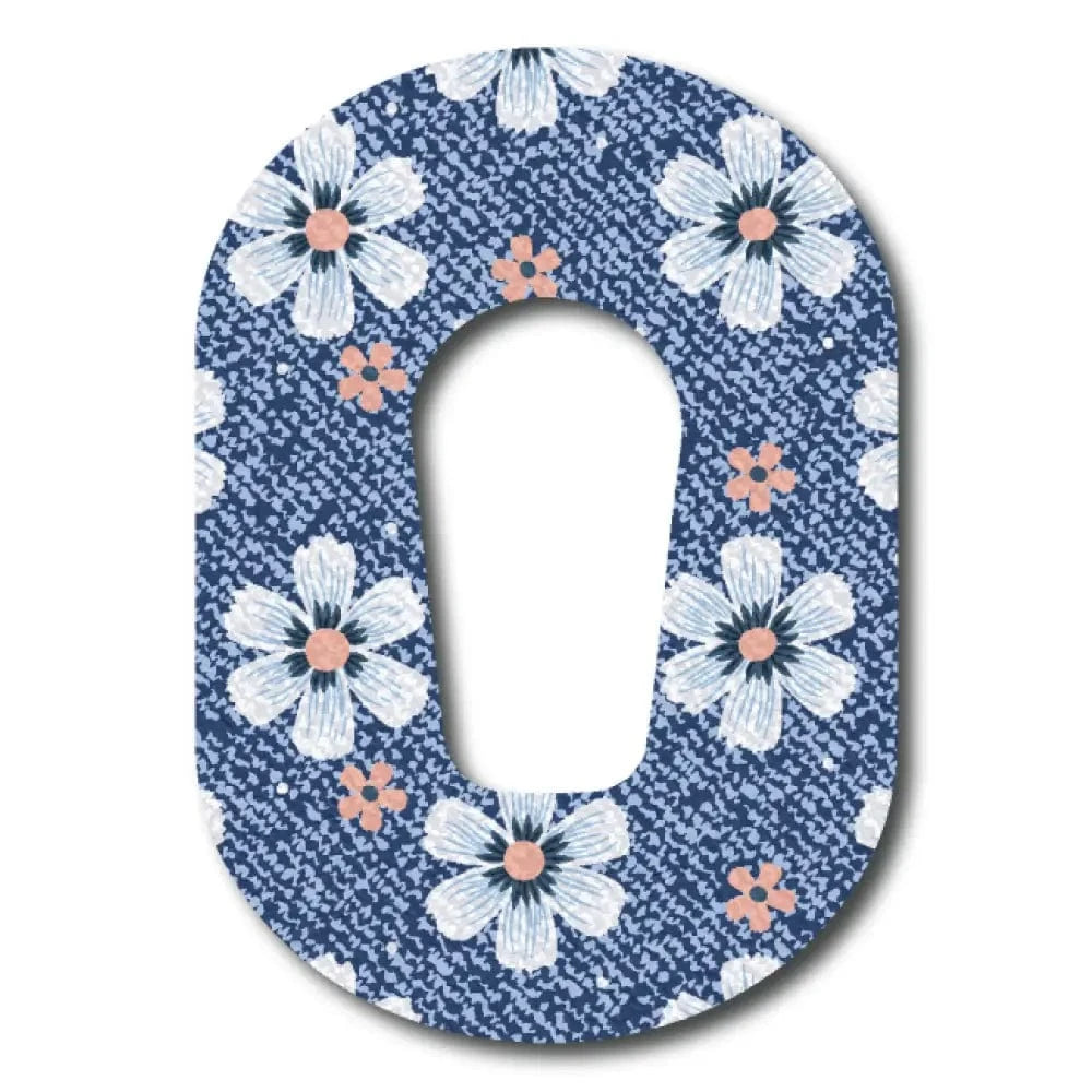 Single Patch / G6 Denim Flower - Dexcom G6