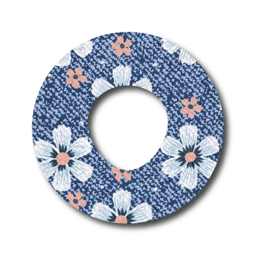 Single Patch / Infusion Set Denim Flower - Infusion Set