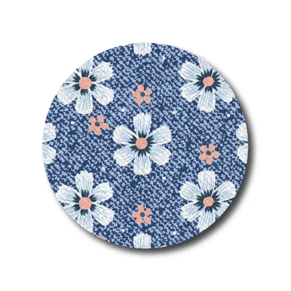 Single Patch / Medtronic-Instanct Denim Flower - Medtronic Instanct