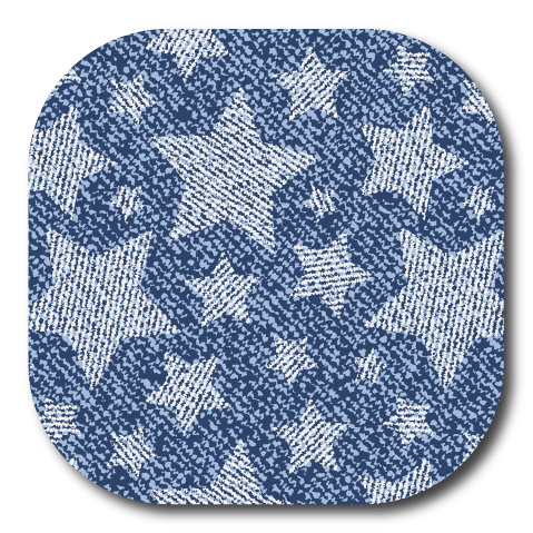 Single Patch / G7 Cover-up Denim Star - Dexcom G7 and Stelo Cover-up