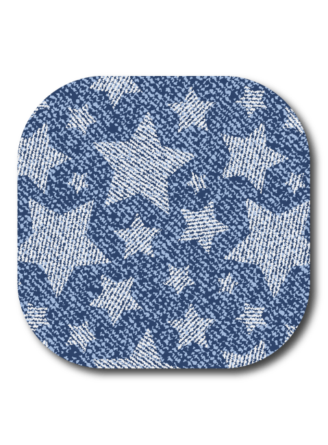 Single Patch / G7 Cover-up Denim Star - Dexcom G7 and Stelo Cover-up