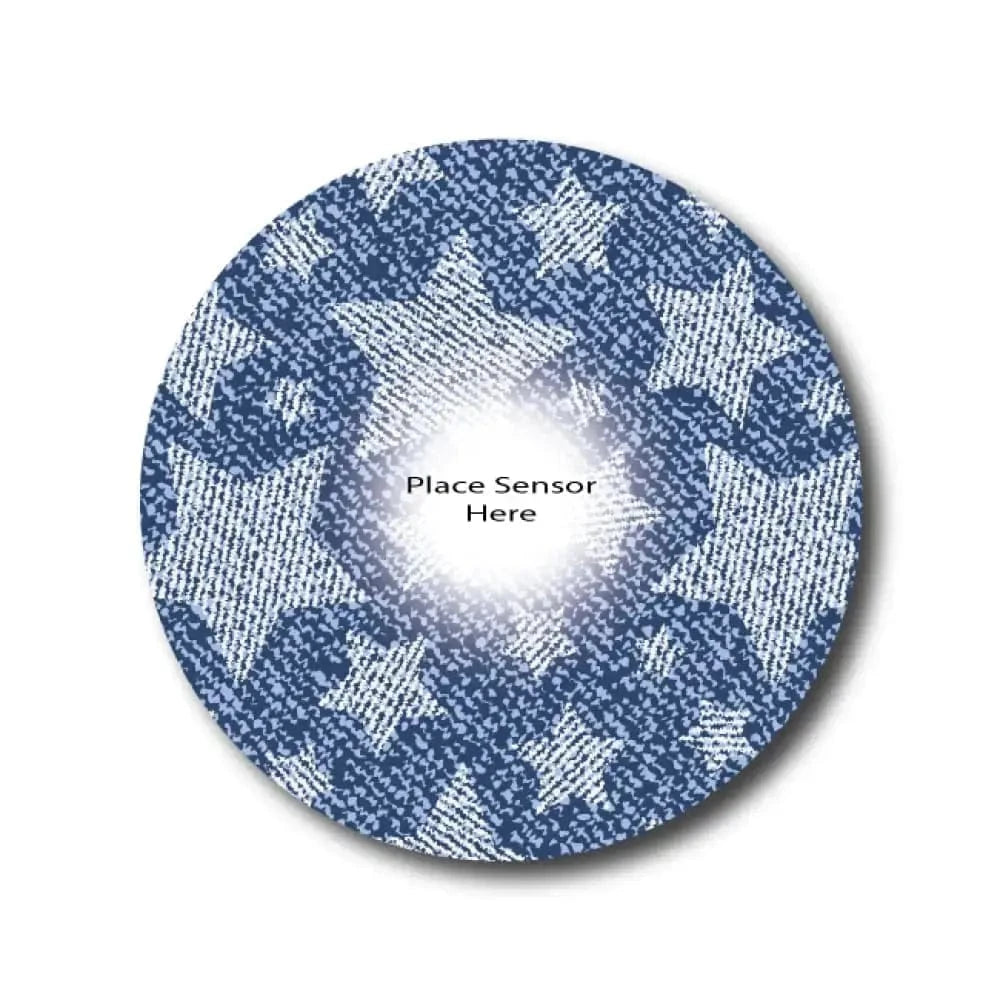 Single Patch / Libre 3 Denim Star Underlay Patch for Sensitive Skin - Libre 3