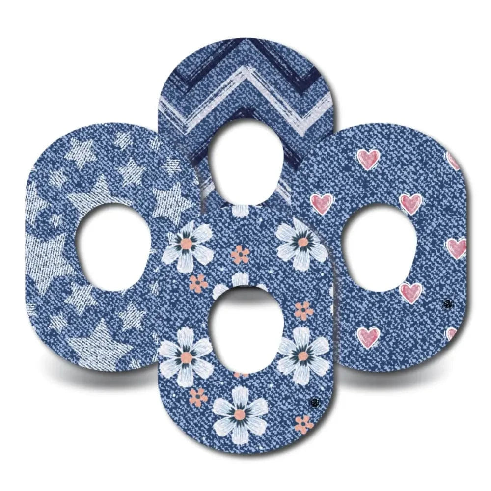 4-Pack (Set of 4 Patches) / G7 Denim Variety Pack - Dexcom G7 and Stelo