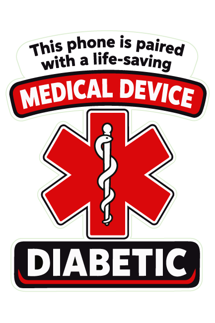 Vinyl Sticker / Not intended for direct skin contact Device is Paired with a Life-Saving Medical Device - Vinyl Stiker