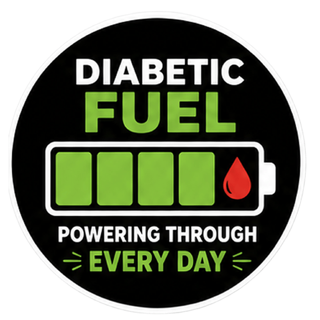 Vinyl Sticker / Not intended for direct skin contact Diabetic Fuel Vinyl Stikers