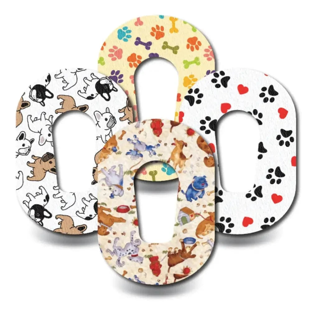 4-Pack (Set of 4 Patches) / G6 Dogs at Play Variety Pack - Dexcom G6