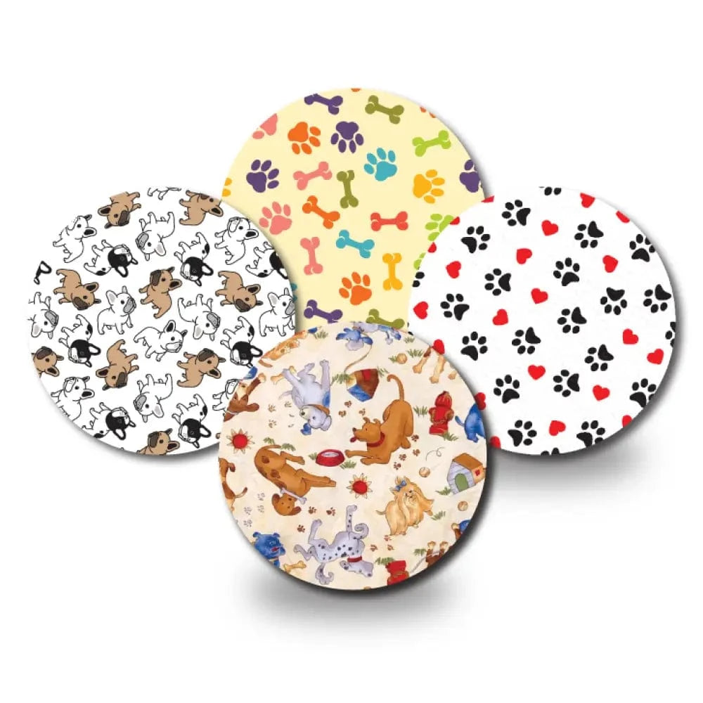 4-Pack (Set of 4 Patches) / Libre 3 Dogs at Play Variety Pack - Libre 3