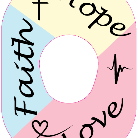 Single Patch / G7 Faith Hope Love - Dexcom G7 and Stelo
