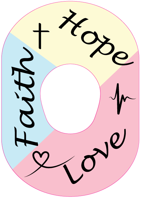 Single Patch / G7 Faith Hope Love - Dexcom G7 and Stelo