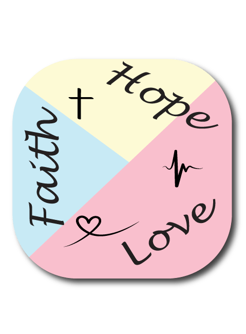 Single Patch / G7 Cover-up Faith Hope Love - Dexcom G7 and Stelo Cover-up