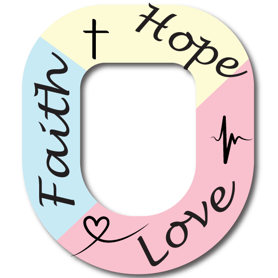 Single Patch / Omnipod Faith Hope Love - Omnipod