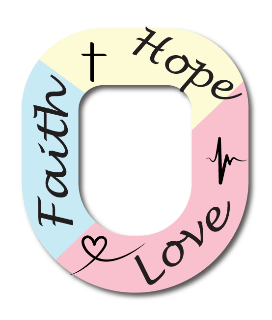 Single Patch / Omnipod Faith Hope Love - Omnipod