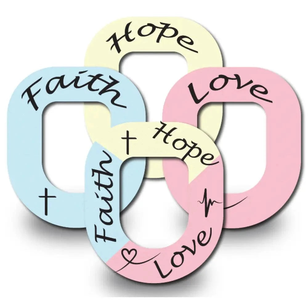 4-Pack (Set of 4 Patches) / Omnipod Faith - Hope - Love Variety Pack - Omnipod