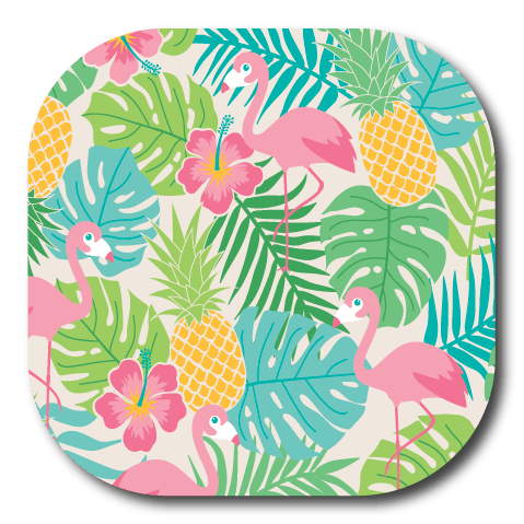 Single Patch / G7 Cover-up Flamingo and Pineapple - Dexcom G7 and Stelo Cover-up