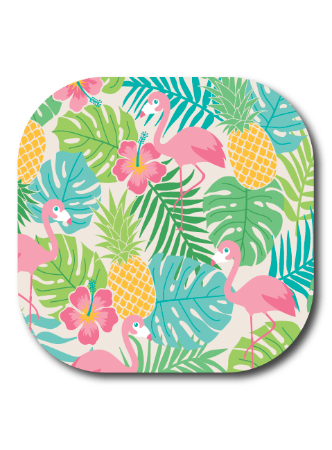 Single Patch / G7 Cover-up Flamingo and Pineapple - Dexcom G7 and Stelo Cover-up