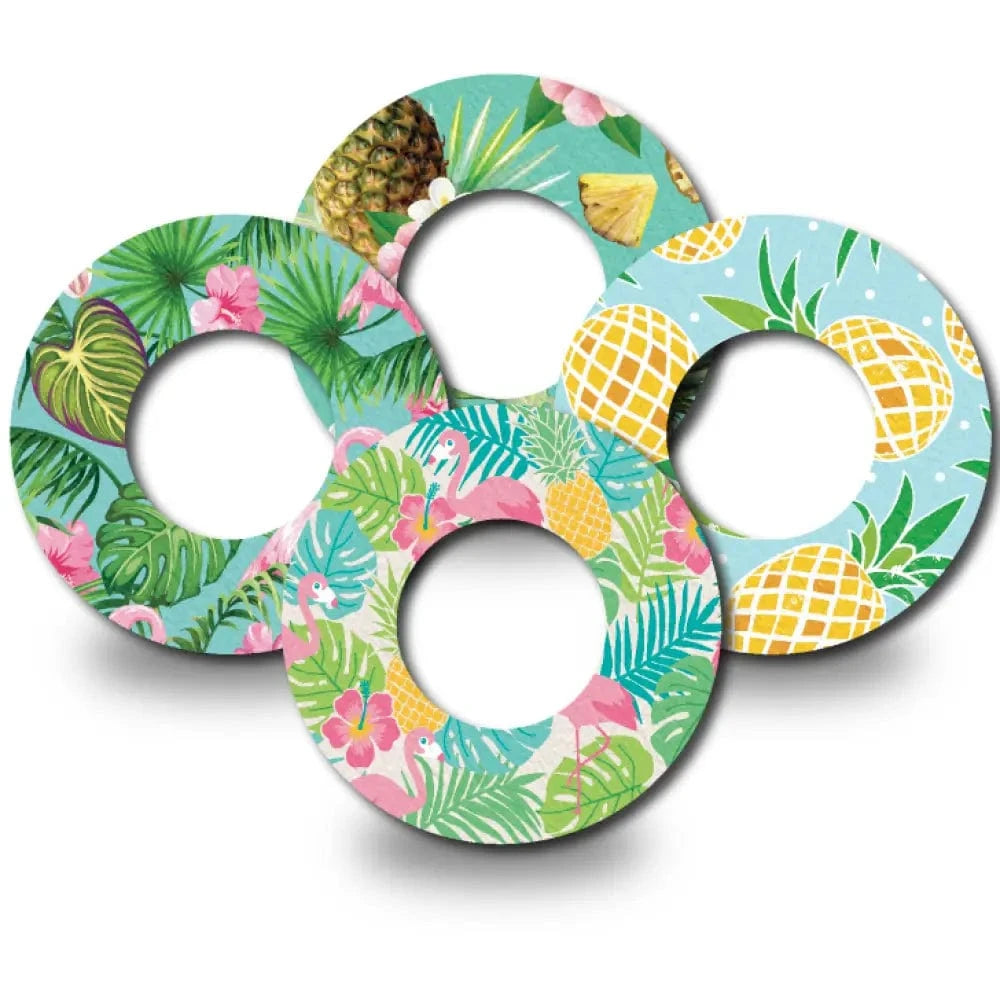 4-Pack (Set of 4 Patches) / Libre 2 Flamingo and Pineapple Variety Pack - Libre 2 and Lingo