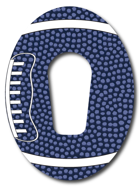 Single Patch / G6 / Dark Blue Football Fan Favorits - Dexcom G6