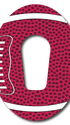 Single Patch / G6 / Red Football Fan Favorits - Dexcom G6