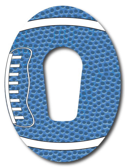 Single Patch / G6 / Light Blue Football Fan Favorits - Dexcom G6