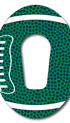 Single Patch / G6 / Green Football Fan Favorits - Dexcom G6