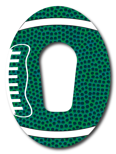Single Patch / G6 / Green Football Fan Favorits - Dexcom G6