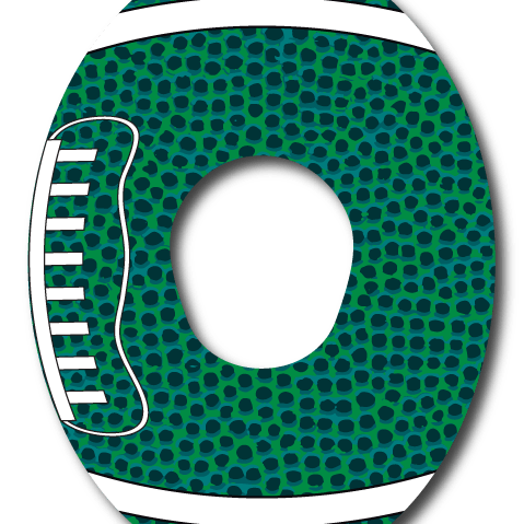 Single Patch / G7 / Green Football Fan Favorits - Dexcom G7