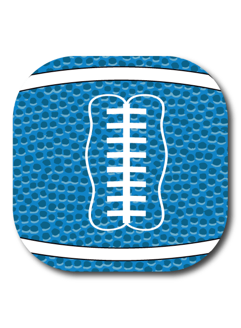 Single Patch / G7 Coverup / Light Blue Football Fan Favorits - Dexcom G7 Cover-up