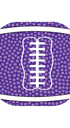 Single Patch / G7 Coverup / Purple Football Fan Favorits - Dexcom G7 Cover-up