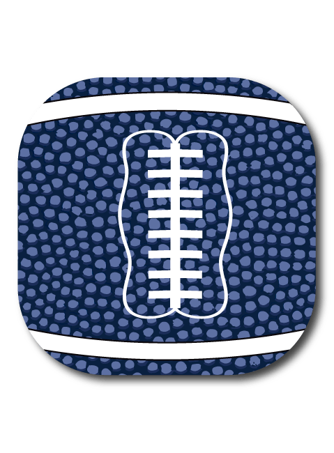 Single Patch / G7 Coverup / Dark Blue Football Fan Favorits - Dexcom G7 Cover-up