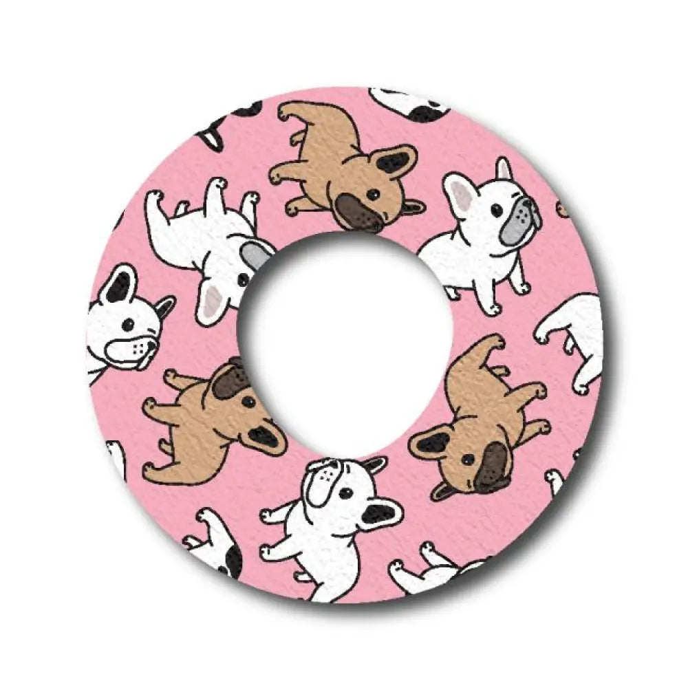 French Bulldog Pink - Infusion Set Single Patch