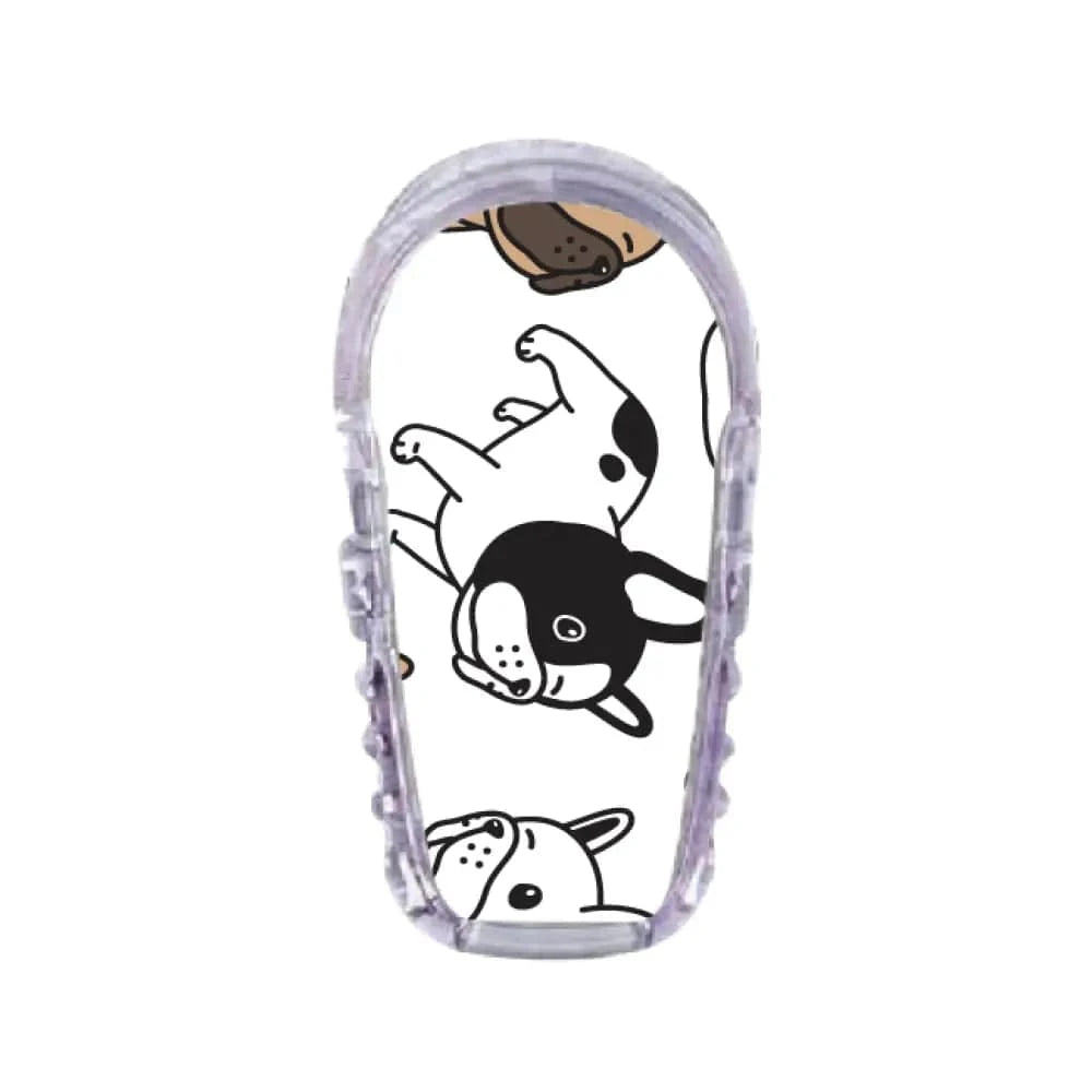 Single Topper / G6 Topper French Bulldog White - Dexcom G6 Topper