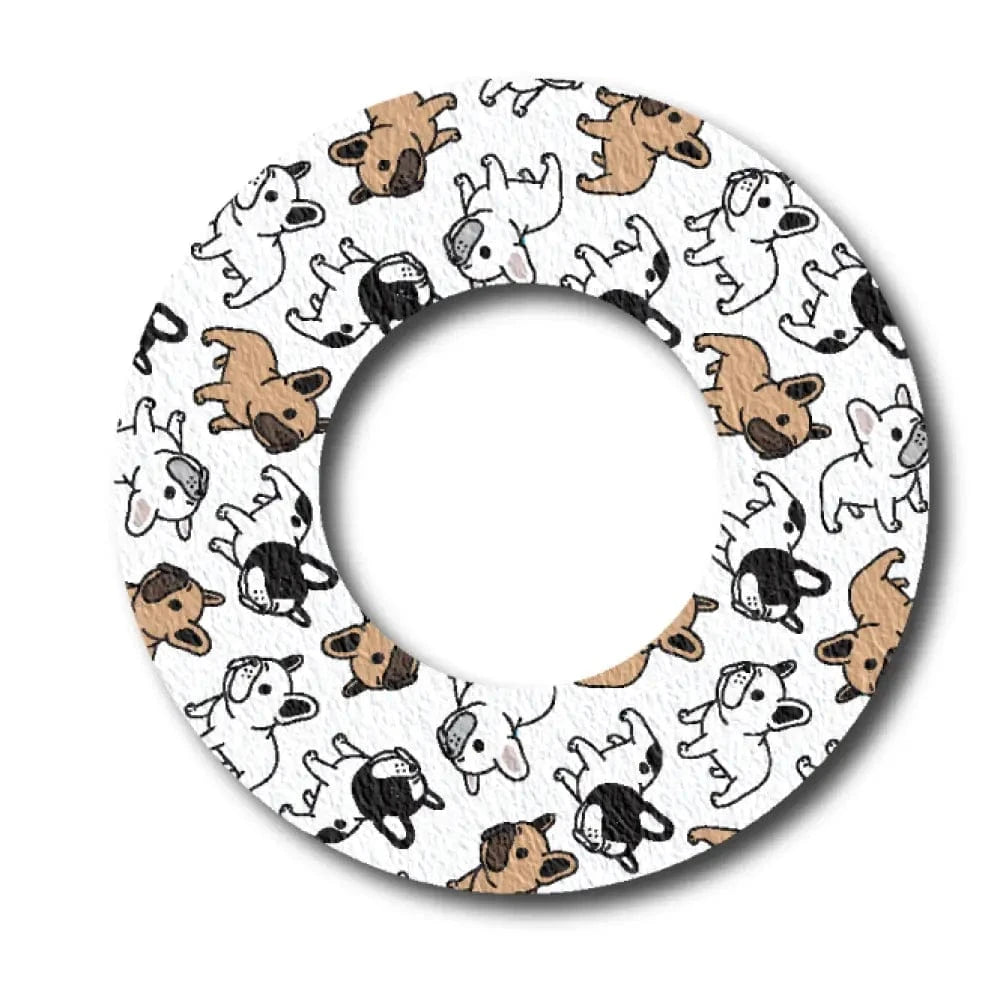 Single Patch / Libre 2 French Bulldog White - Libre 2 and Lingo