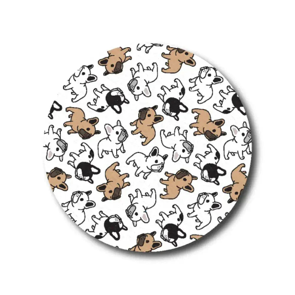 Single Patch / Medtronic-Instanct French Bulldog White - Medtronic Instanct