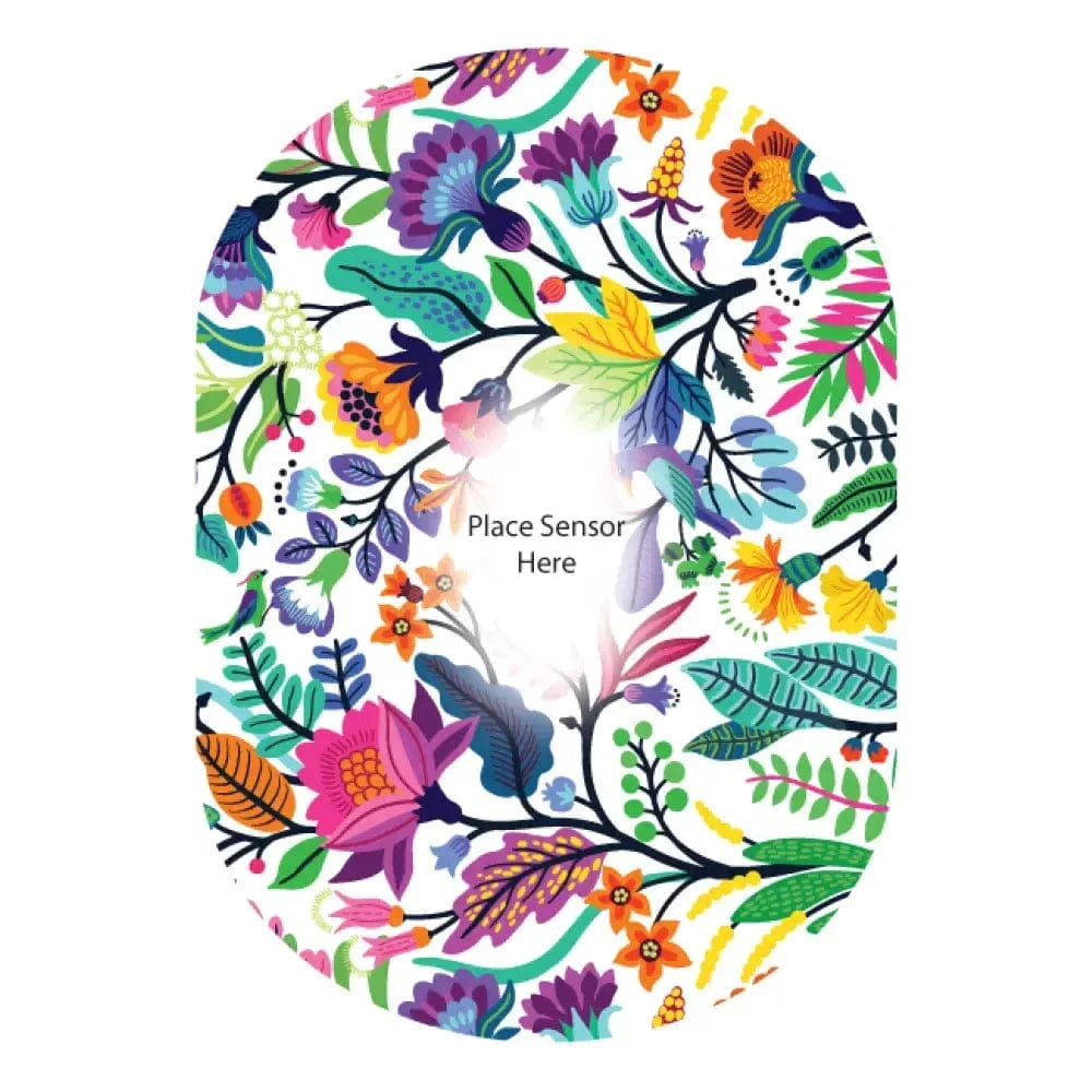 Single Patch / G6 Fresh Flowers Underlay Patch for Sensitive Skin - Dexcom G6