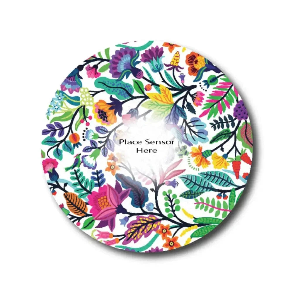 Single Patch / G7 Fresh Flowers Underlay Patch for Sensitive Skin - Dexcom G7 and Stelo