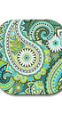 Single Patch / G7 Cover-up Green Paisley - Dexcom G7 and Stelo Cover-up