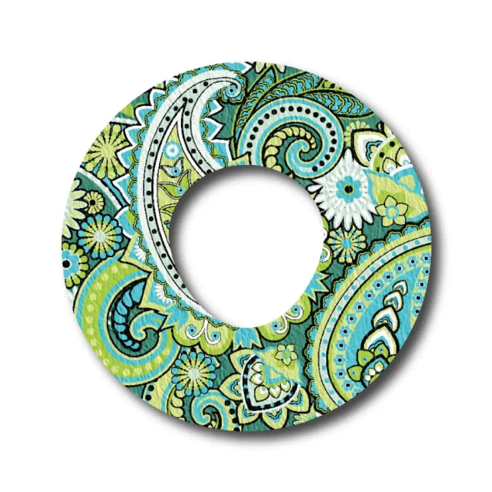 Single Patch / Infusion Set Green Paisley - Infusion Set