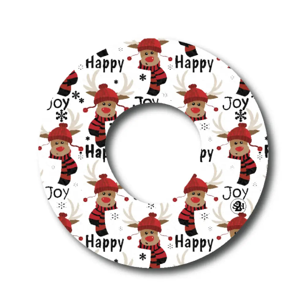 Happy Reindeer - Infusion Set Single Patch