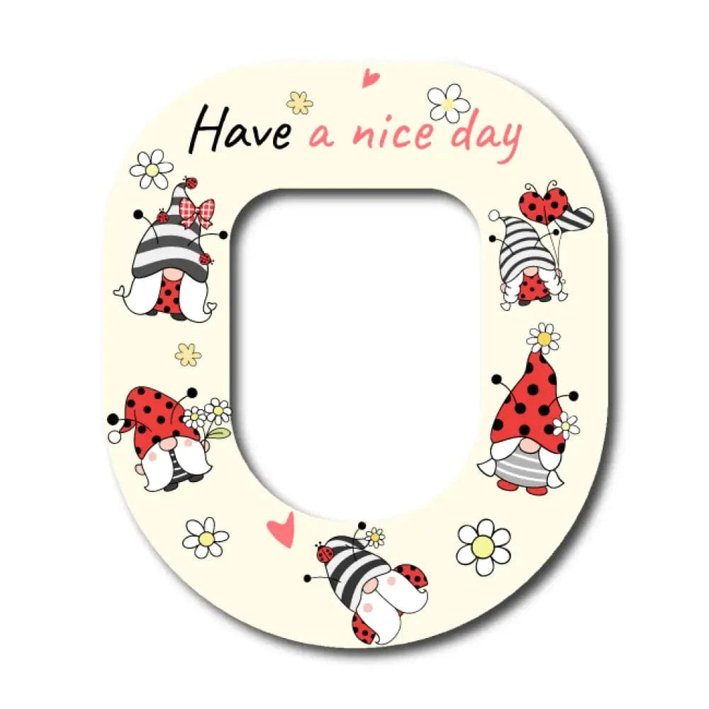 Single Patch / Omnipod Have a Nice Day Gnome - Omnipod