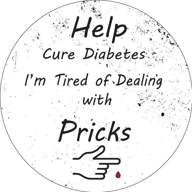 Vinyl Sticker / Not intended for direct skin contact Help Cure Diabets Vinyl Stikers