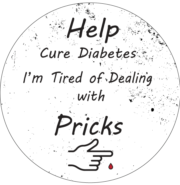 Vinyl Sticker / Not intended for direct skin contact Help Cure Diabets Vinyl Stikers