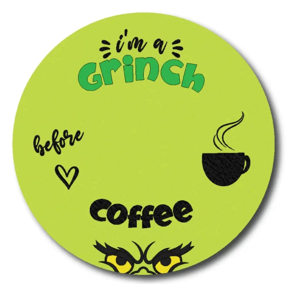 Single Patch / Libre 2 Cover-up I'm a Grinch Before Coffee - Libre 2 and Lingo Cover-up