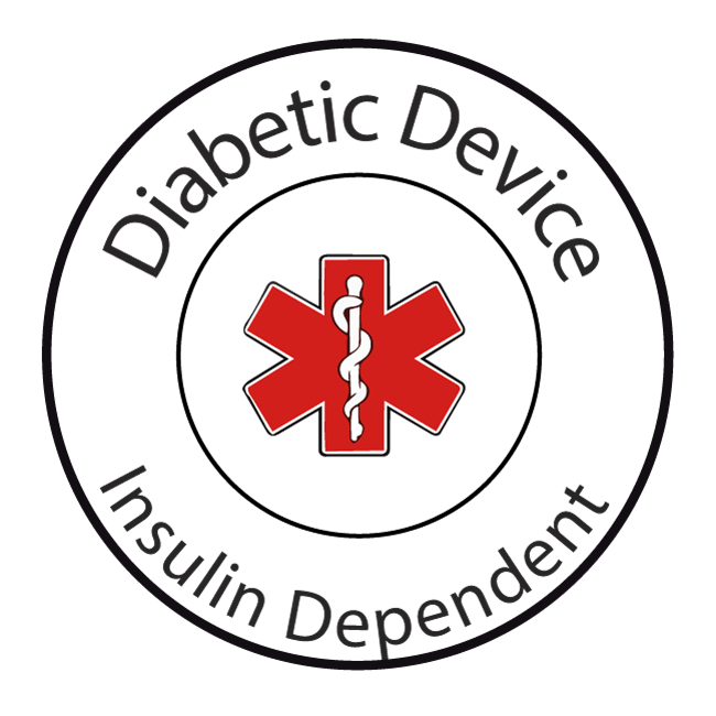 Vinyl Sticker / Not intended for direct skin contact Insulin Dependent Vinyl Stikers
