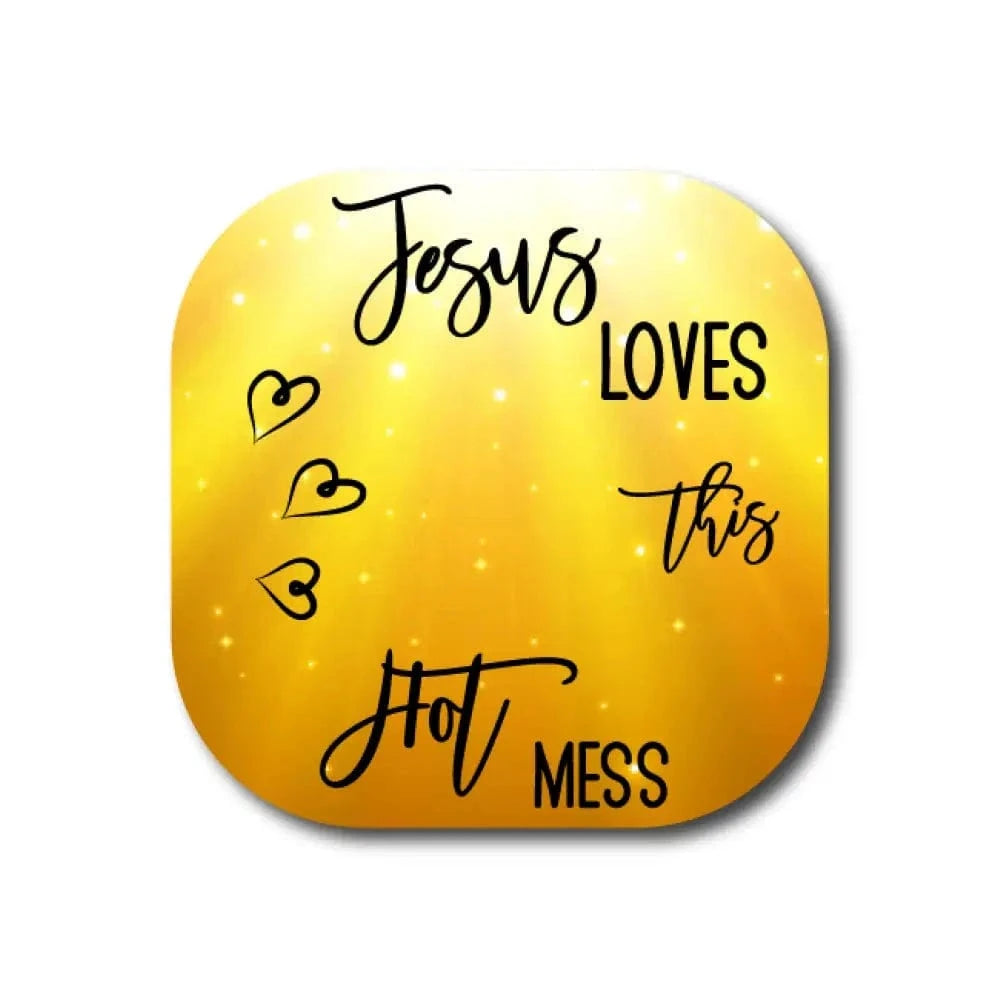 Single Patch / G7 Cover-up Jesus Loves this Hot Mess - Dexcom G7 and Stelo Cover-up