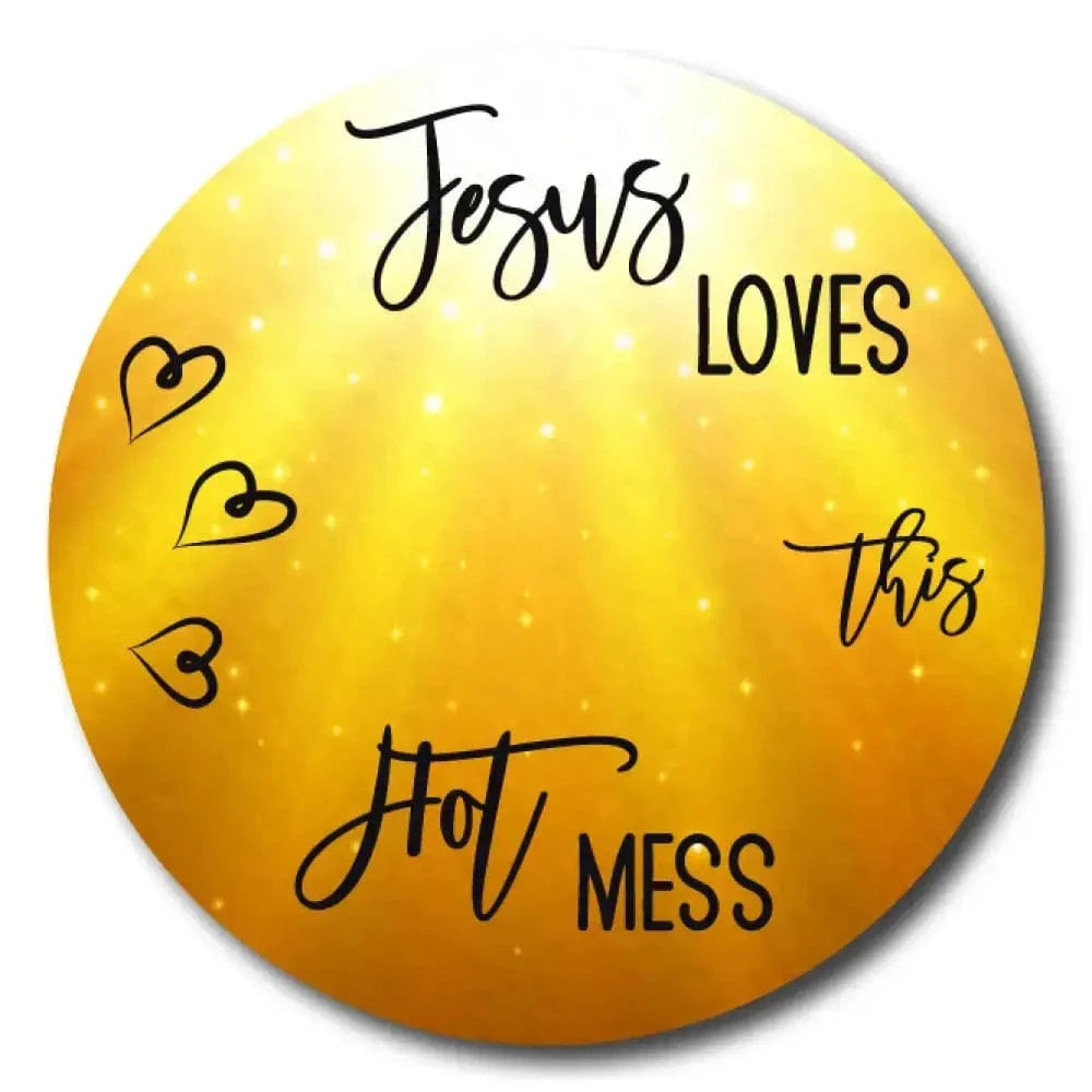 Single Patch / Cover-Up Jesus Loves this Hot Mess - Libre 2 and Lingo Cover-up